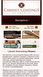 Mobile Screenshot of cabinetcoatings.com