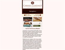 Tablet Screenshot of cabinetcoatings.com